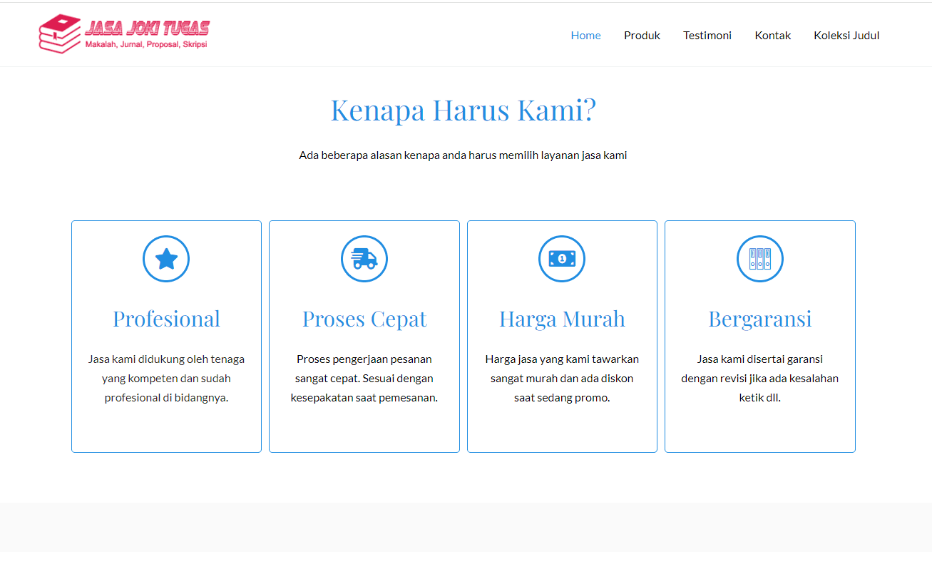 Jasa Pembuatan Skripsi dan tesis