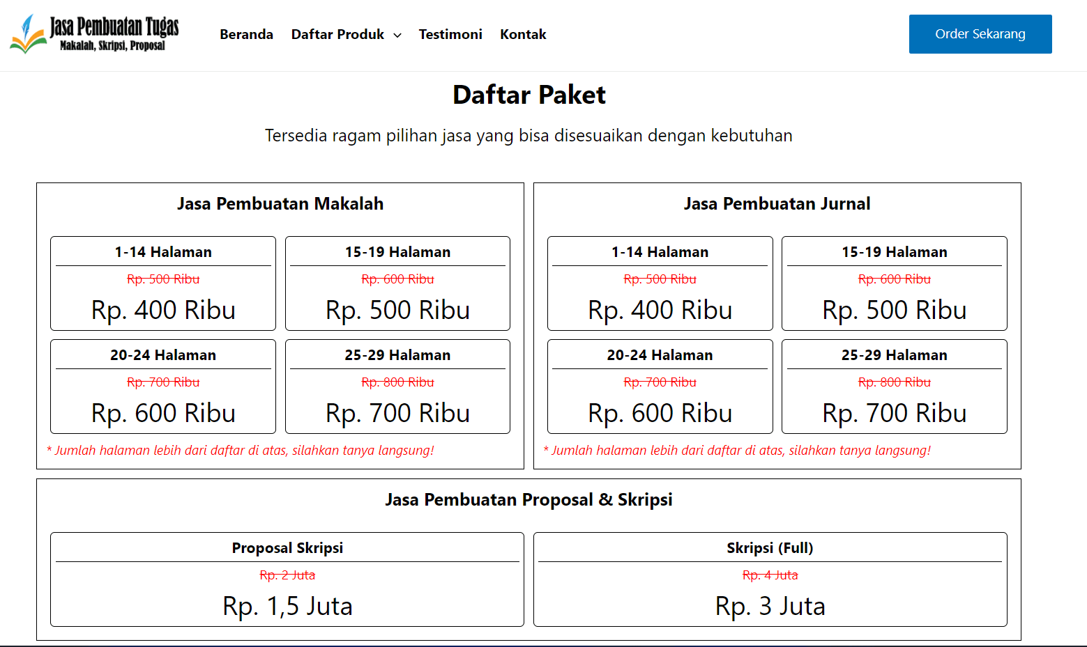 Jasa Pembuatan Dan Publikasi Jurnal | Harga Terjangkau